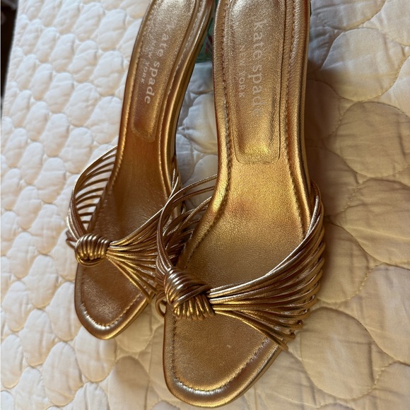 Kate Spade Gold Tiki Sandals - Picture 4 of 4